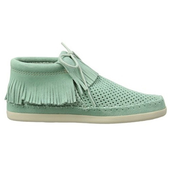 Minnetonka Mint Venice Perforated Bootie - Picture 2 of 9